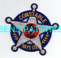 TEXAS,A,HAYS COUNTY CONSTABLE 1